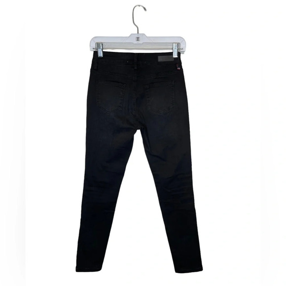 Etienne Marcel Black Wash Distressed Studded Skinny Jeans Size 25 - Picture 4 of 9